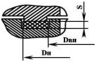 Схема фланцевого соединения (Тип прокладки А)