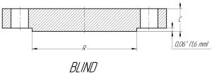 Тип Blind (Blank, BL) Flange 